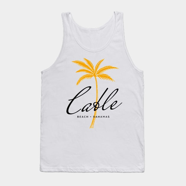 Cable Beach, Bahamas Minimal Vintage Style Tank Top by Hashtagified